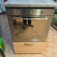Forno con mobile colonna con cassetto 