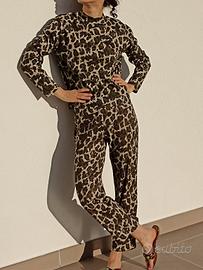 Completo coordinato stampa leopardata - Tg. M
