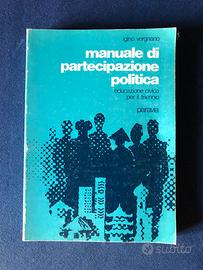 Libro scuole medie educazione civica vintage