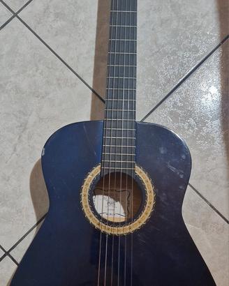 chitarra Miguel Almeria blu + custodia ritiroamano