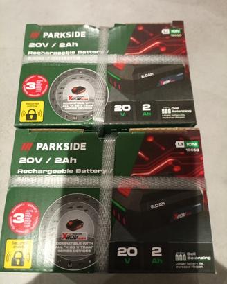 2 pezzi da 2ah parkside 