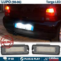 PLACCHETTE Luci Targa LED per VW Lupo CANbus 6500K