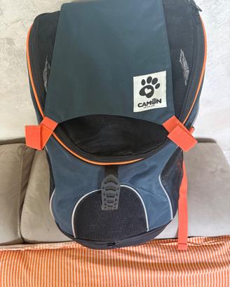 Zaino trasportino cane gatto Camon