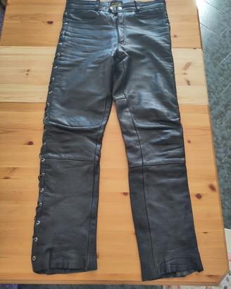 Pantaloni pelle Motociclista Custom