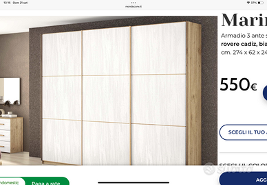 Armadio mondo convenienza modello marina 3 ante