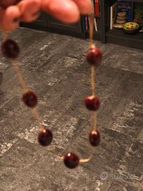 Collana artigianato Amazzonia a grani/semi bardeau