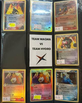 Pokemon - team magma e Hydro + ex Deoxys