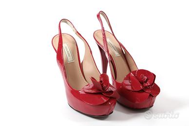 Scarpe Rosse Nina Ricci e argento Ilian Fossa