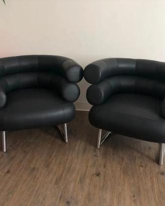 ALIVAR 421 Poltrona Bibendum (NUOVA) in pelle nera