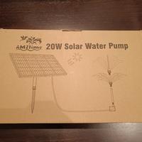 pompa per laghetto con pannello solare