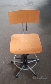 Sgabelli industriali vintage anni 70