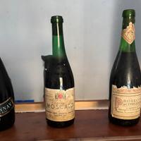 Lotto 3 bottiglie di vino d’epoca