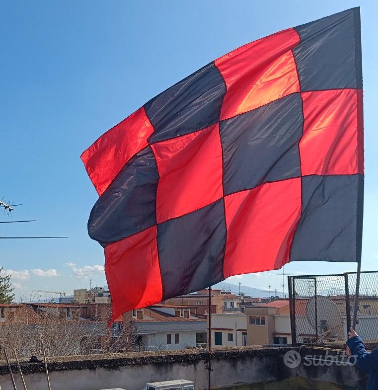 Drapeau Milan AC D’époque, Fin Des Années 60, Original