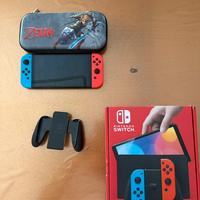 Nintendo switch oled + custodia zelda
