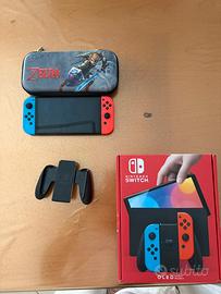 Nintendo switch oled + custodia zelda
