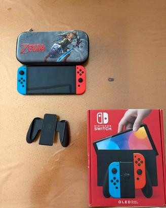 Nintendo switch oled + custodia zelda