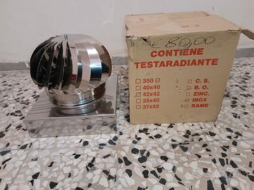 Fumaiuolo girevole 42 cm x 42 cm ACCIAIO INOX