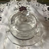 Formaggiera vintage in cristallo