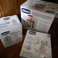 Kit chicco cuoci pappa, tiralatte e scalda biberon