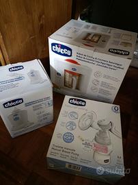 Kit chicco cuoci pappa, tiralatte e scalda biberon