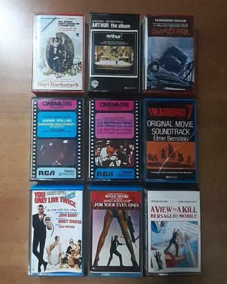 Colonne sonore, in audio cassette da collezione 