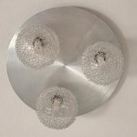 Plafoniera moderna 3 luci con sfere in filo metall