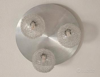 Plafoniera moderna 3 luci con sfere in filo metall