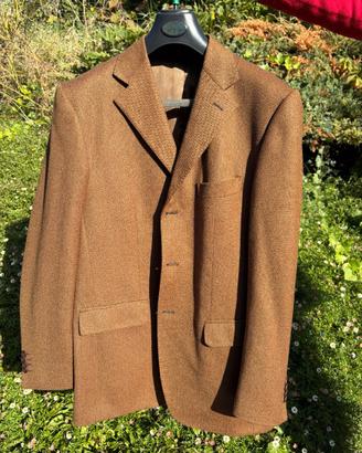 Completo uomo 100% lana , marrone, tg.48-50
