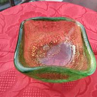 Posacenere vetro di Murano inclusioni oro