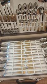 Servizio Posate Inoxpran Acciaio ed Oro Zecchino