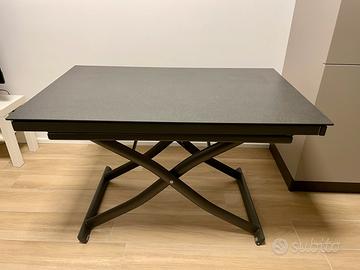 Tavolo allungabile Dione, piano in gres