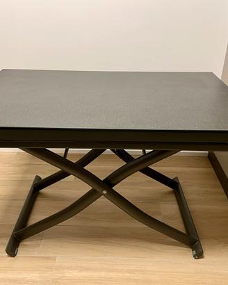 Tavolo allungabile Dione, piano in gres