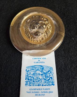 Fermacarte in vetro artistico di Murano