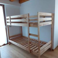 MYDAL Struttura per letto a castello, pino, 90x200