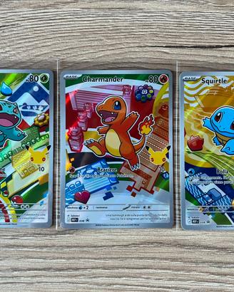 Trio starter kanto compagni d’avventura pokemon