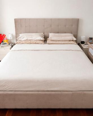 LETTO MATRIMONIALE CONTENITORE + 2 COMODINI
