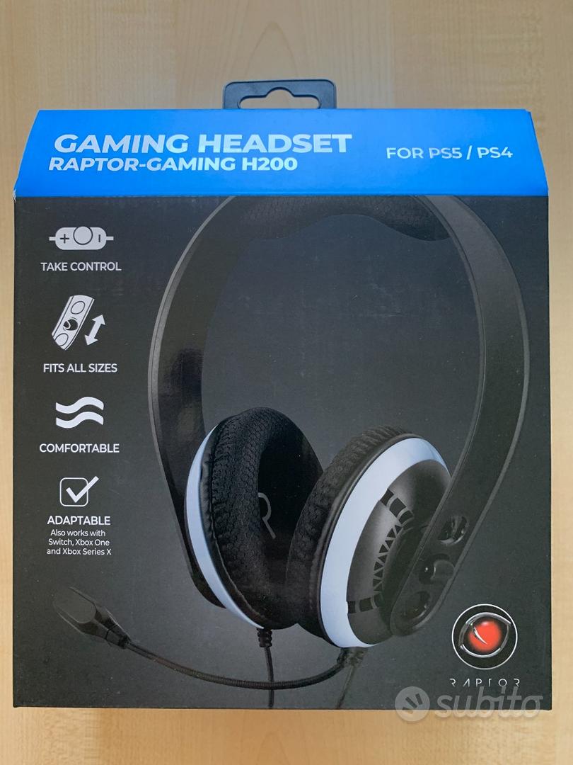 Headset raptor rg h200 black ps5 ps4 Console e Videogiochi In