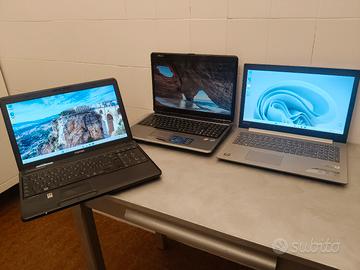 3 notebook Asus, Lenovo,Toshiba 