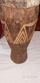 tamburo tribale africano vintage 