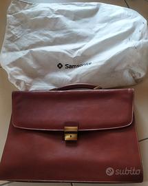 Borsa da lavoro in pelle, da uomo, marca Samsonite
