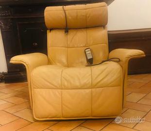 Poltrona Motorizzata allungabile , Pelle , Ufficio