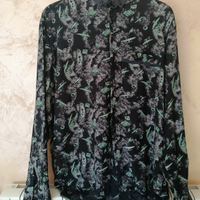 Camicia uomo vintage a fantasia di aerei