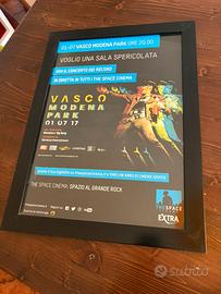 Locandina vasco autografata