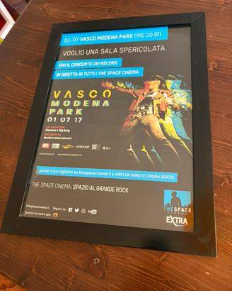 Locandina vasco autografata