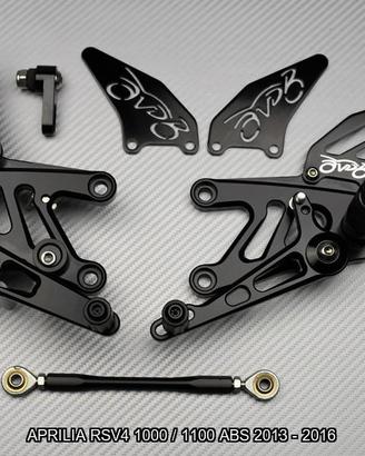 Pedane arretrate APRILIA RSV4 1000 1100 2013 2016