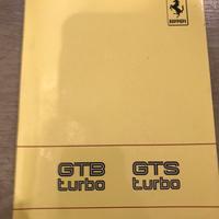 Ferrari libretto uso e manutenzione GTB TURBO GTS