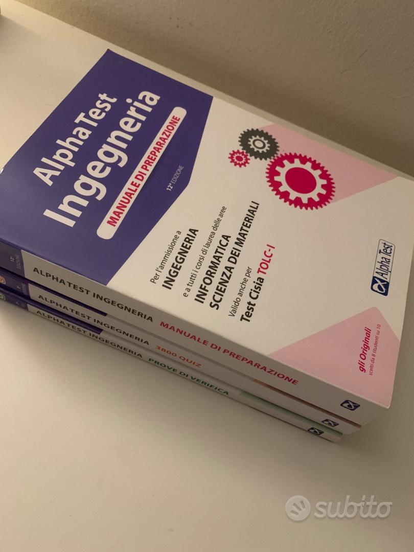 Alpha Test INGEGNERIA TOLC-I Kit di preparazione - Libri e Riviste In  vendita a Verona