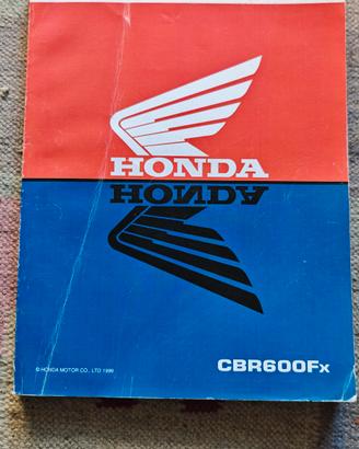 manuale officina moto Honda CBR600Fx