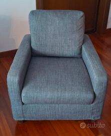 Poltrona in tessuto Grigio Melange – Poltronesofà
