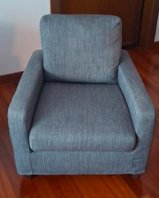 Poltrona in tessuto Grigio Melange – Poltronesofà